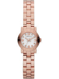 Marc Jacobs Amy White Dial Rose Gold Steel Strap Watch for Women - MBM8613