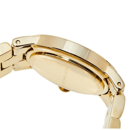 Marc Jacobs Amy Black Dial Gold Steel Strap Watch for Women - MBM3273