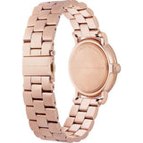Marc Jacobs Baker Blue Dial Rose Gold Steel Strap Watch for Women - MBM3330