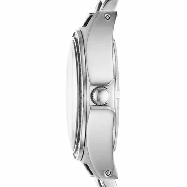 Marc Jacobs Henry Transparent Silver Dial Silver Steel Strap Watch for Women - MBM3337