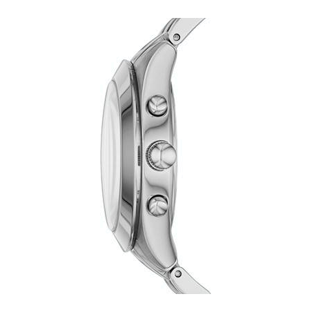 Marc Jacobs Peeker Chronograph Pink Dial Silver Steel Strap Watch for Women - MBM3372