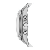 Marc Jacobs Peeker Chronograph Pink Dial Silver Steel Strap Watch for Women - MBM3372