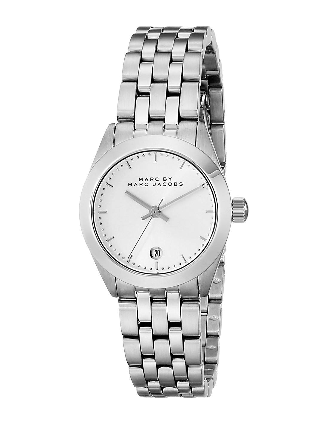 Marc Jacobs Peeker Silver Dial Silver Steel Strap Watch for Women - MBM3373