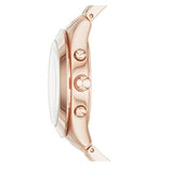Marc Jacobs Peeker Chronograph Rose Gold Dial Rose Gold Steel Strap Watch for Women - MBM3394