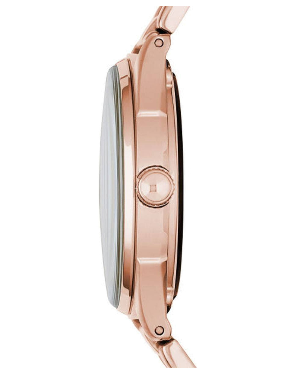 Marc Jacobs Tether Transparent Rose Gold Dial Rose Gold Steel Strap Watch for Women - MBM3414