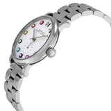 Marc Jacobs Marc White Dial Silver Steel Strap Watch for Women - MBM3420