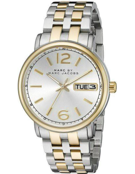Marc Jacobs Fergus Silver Dial Two Tone Steel Strap Watch for Women - MBM3426