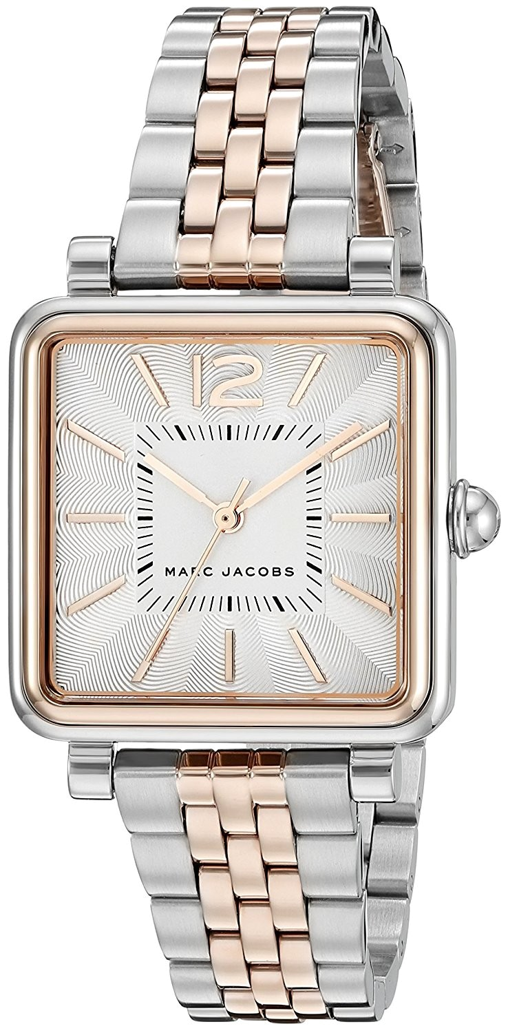 Marc Jacobs Vic Silver Dial Two Tone Steel Strap Watch for Women - MJ3463