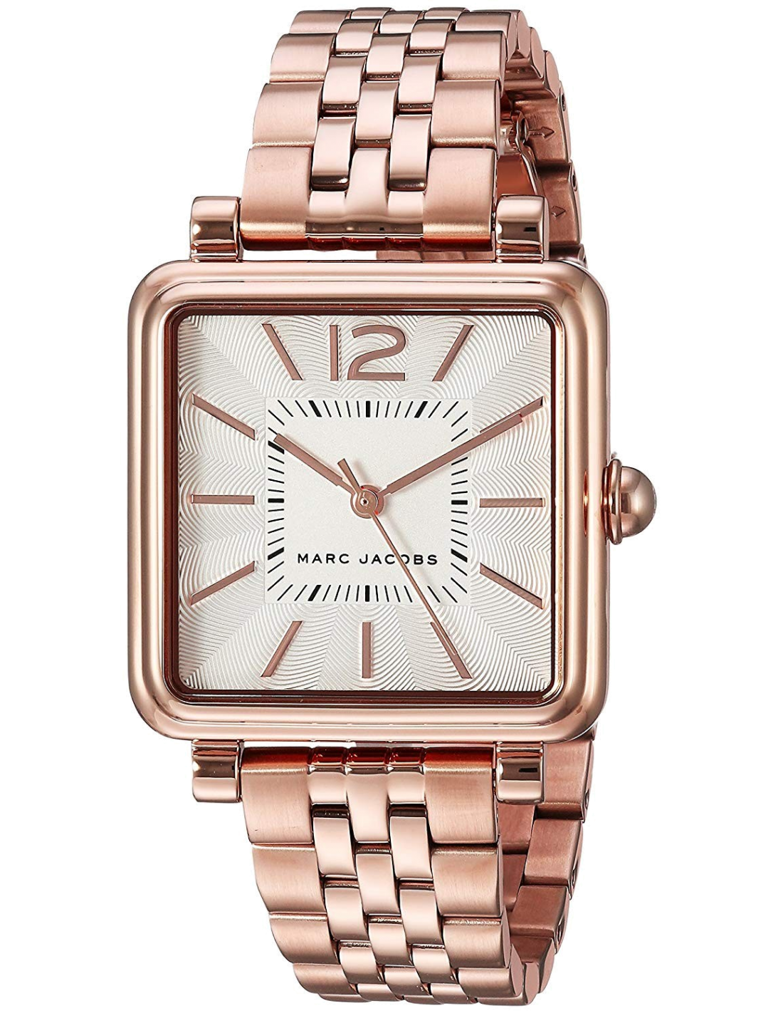 Marc Jacobs Vic Silver Dial Rose Gold Steel Strap Watch for Women - MJ3514