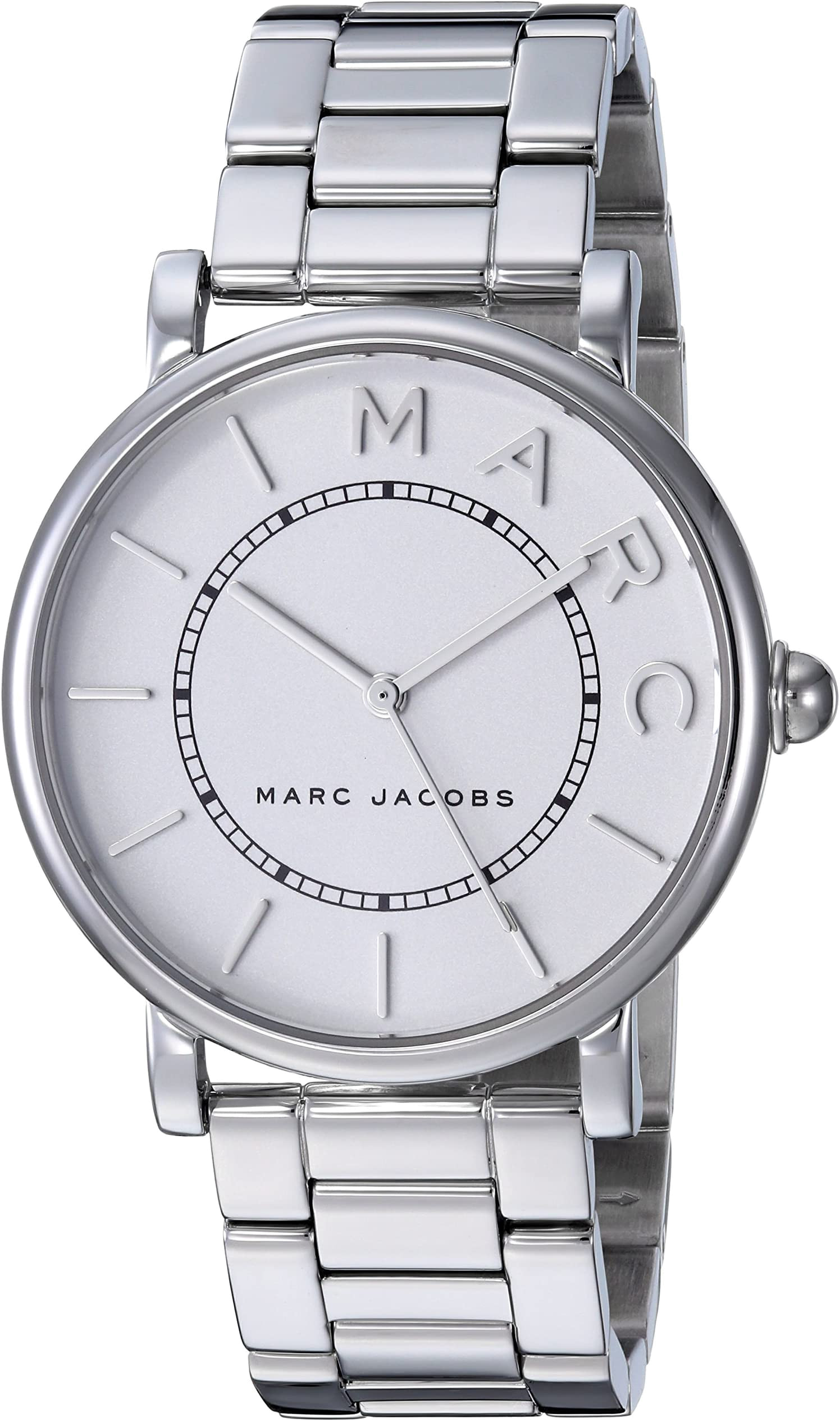 Marc Jacobs Roxy White Dial Silver Steel Strap Watch for Women - MJ3521