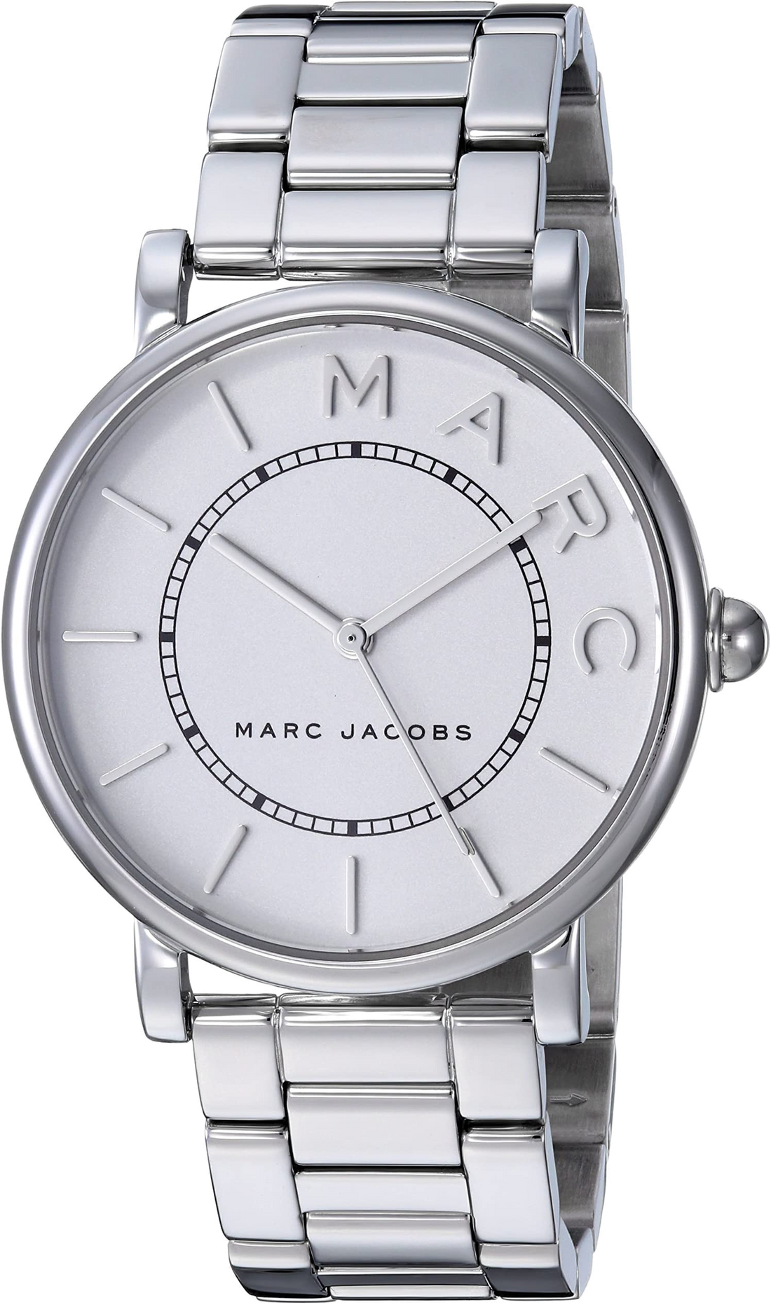 Marc Jacobs Roxy White Dial Silver Steel Strap Watch for Women - MJ3521