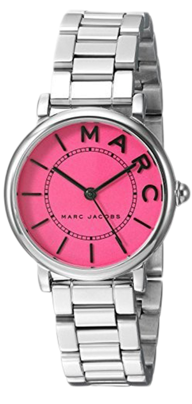 Marc Jacobs Roxy Pink Dial Silver Steel Strap Watch for Women - MJ3528