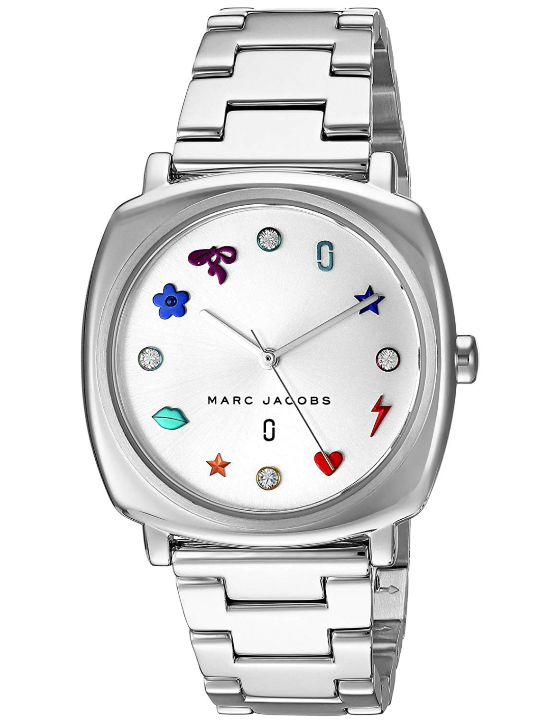 Marc Jacobs Mandy Silver Dial Silver Steel Strap Watch for Women - MJ3548