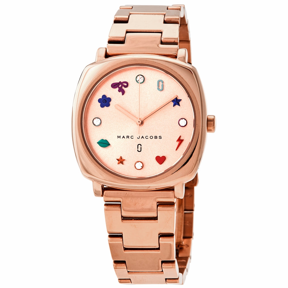 Marc Jacobs Mandy Rose Gold Dial Rose Gold Steel Strap Watch for Women - MJ3550