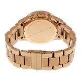 Marc Jacobs Rock Chronograph Rose Gold Dial Rose Gold Steel Strap Watch for Women - MBM3156