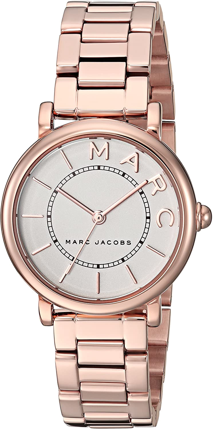 Marc Jacobs Roxy White Dial Rose Gold Steel Strap Watch for Women - MJ3523