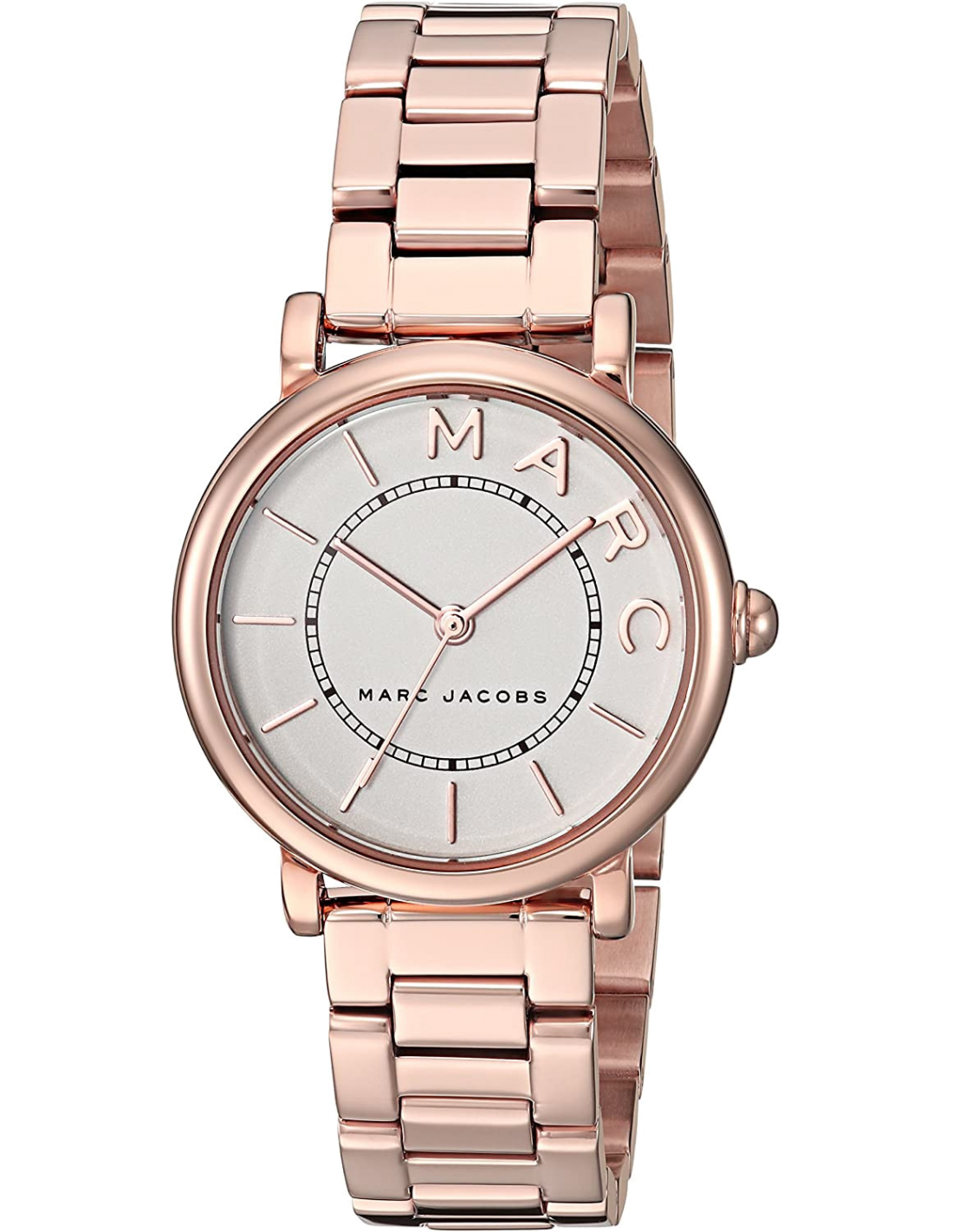 Marc Jacobs Roxy White Dial Rose Gold Steel Strap Watch for Women - MJ3527
