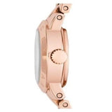 Marc Jacobs Amy White Dial Rose Gold Steel Strap Watch for Women - MBM8613