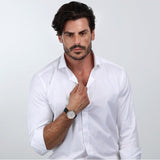 Maserati Epoca Chronograph White Dial Black Leather Strap Watch For Men - R8871618016