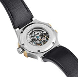 Maserati Potenza Automatic Skeleton Dial Black Leather Strap Watch For Men - R8821108011