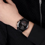 Maserati Traguardo Chronograph Black Dial Black Rubber Strap Watch For Men - R8871612004
