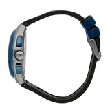 Maserati Triconic Chronograph White Dial Blue Leather Strap Watch For Men - R8871639001