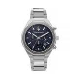 Maserati Stile Blue Dial Silver Steel Strap Watch For Men - R8873642006
