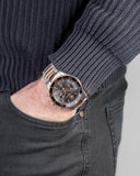 Maserati SFIDA Chronograph Black Dial Two Tone Steel Strap Watch For Men - R8873640002