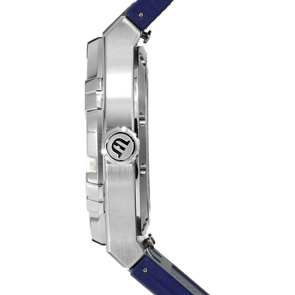 Maurice Lacroix Aikon Automatic Blue Dial Blue Rubber Strap Watch for Men - AI11808-SS000B-430-4