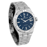 Maurice Lacroix Aikon Automatic Blue Dial Silver Steel Strap Watch For Men - AI6008-SS002-430-1