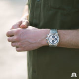 Maurice Lacroix Aikon Chronograph Silver Dial Silver Steel Strap Watch for Men - AI1018-SS002-131-1