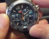 Tag Heuer Formula 1 Blue Dial Black Rubber Strap Watch for Men - CAZ1014.FT8024