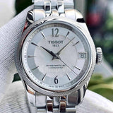 Tissot Ballade Powermatic 80 Automatic Mother of Pearl Dial Silver Steel Strap Watch For Women - T108.208.11.117.00