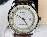 Tissot Luxury Powermatic 80 Silver Dial Brown Leather Strap Watch For Men - T086.407.16.031.00