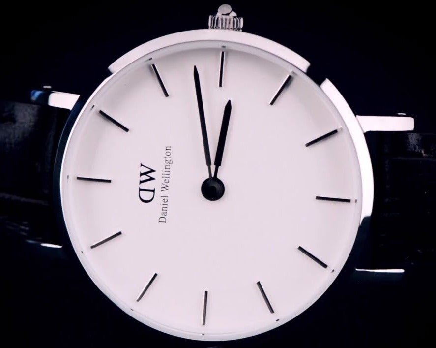 Daniel Wellington Classic Petite York White Dial Brown Leather Strap Watch For Women - DW00100244