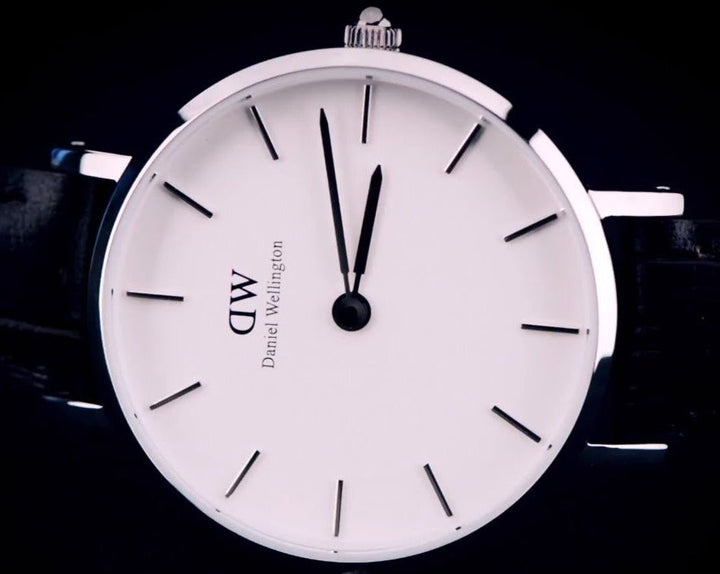 Daniel Wellington Classic Petite York White Dial Brown Leather Strap Watch For Women - DW00100244