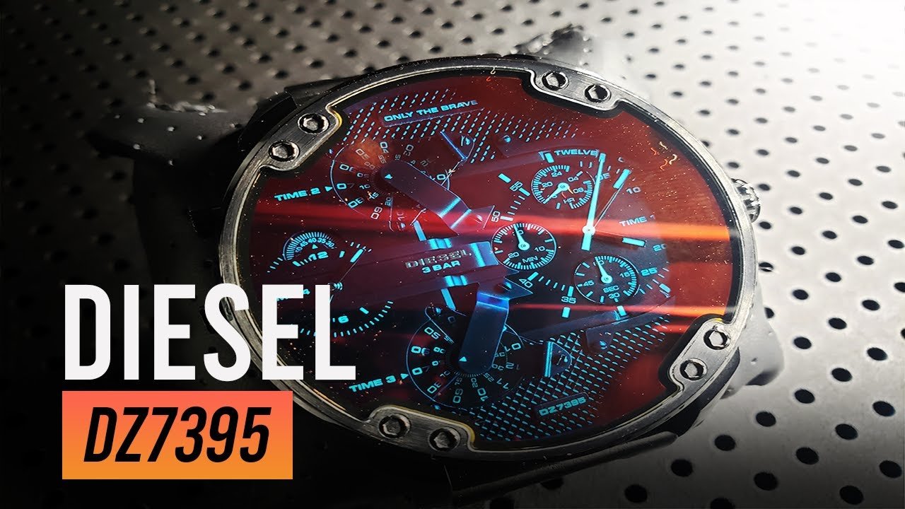 Diesel Mr Daddy 2.0 Chronograph Black Dial Black Steel Strap Watch For Men - DZ7395