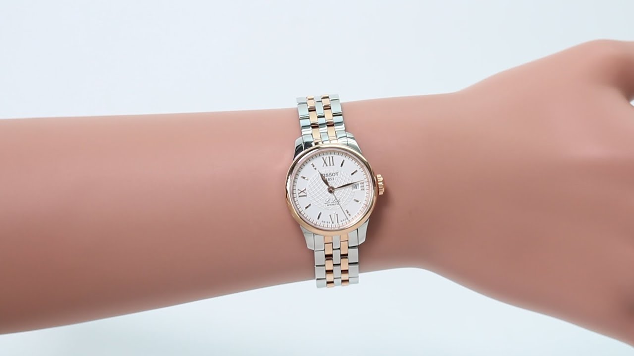 Tissot Le Locle Automatic Small Lady Silver Dial Two Tone Steel Strap Watch For Women - T41.2.183.33