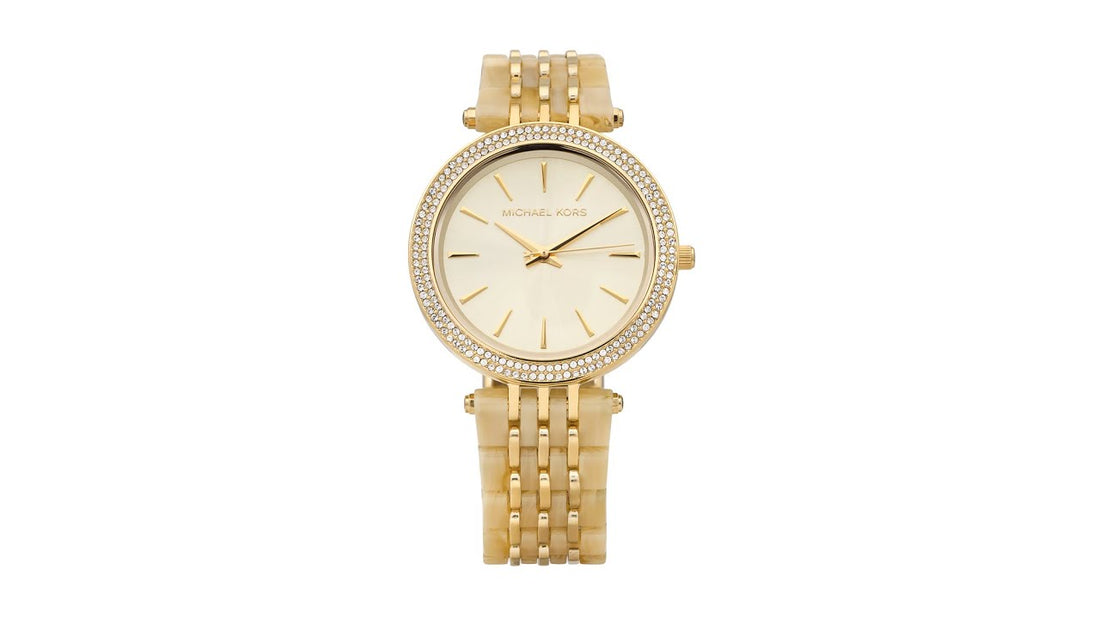 Michael Kors Darci Gold Dial Gold Steel Strap Watch for Women - MK4325