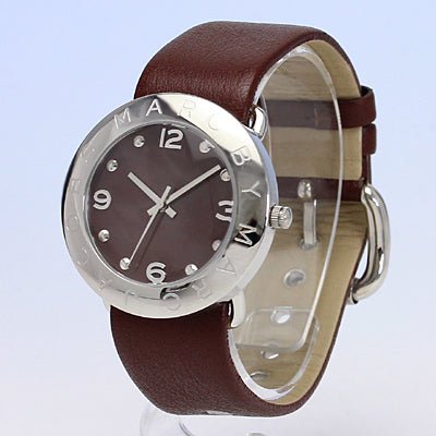 Marc Jacobs Amy Brown Dial Brown Leather Strap Watch for Women - MBM1139