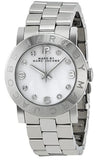 Marc Jacobs Amy White Dial Silver Steel Strap Watch for Women - MBM3054