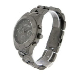 Marc Jacobs Blade Chronograph Black Dial Black Steel Strap Watch for Women - MBM3103