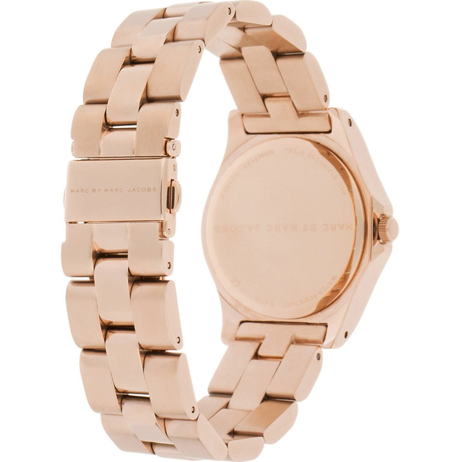 Marc Jacobs Blade Rose Gold Dial Rose Gold Steel Strap Watch for Women - MBM3127