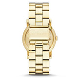 Marc Jacobs Amy Black Dial Gold Steel Strap Watch for Women - MBM3273