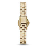 Marc Jacobs Amy Mother of Pearl Black Dial Gold Steel Strap Watch for Women - MBM3275