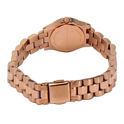 Marc Jacobs Peeker Rose Gold Dial Rose Gold Steel Strap Watch for Women - MBM3374