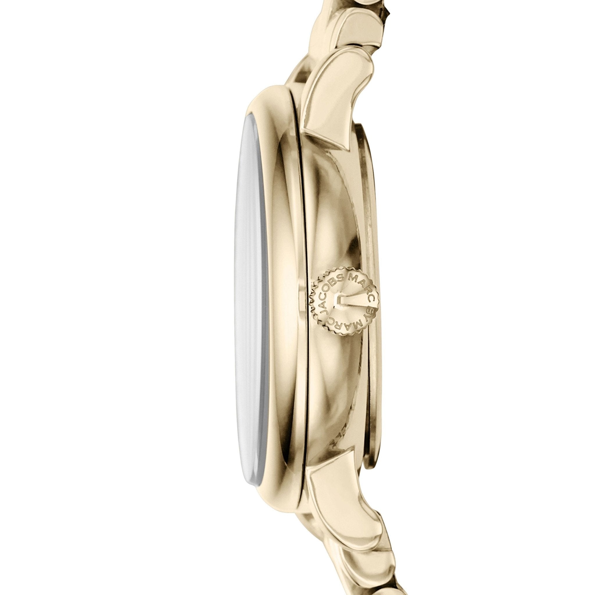 Marc Jacobs Baker Mint Green Dial Gold Steel Strap Watch for Women - MBM3284