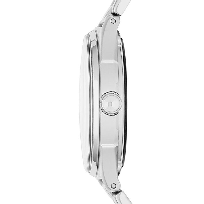 Marc Jacobs Tether Transparent Silver Dial Silver Steel Strap Watch for Women - MBM3412
