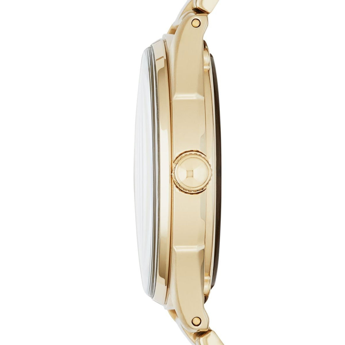 Marc Jacobs Marc Tether Transparent Gold Dial Gold Steel Strap Watch for Women - MBM3413