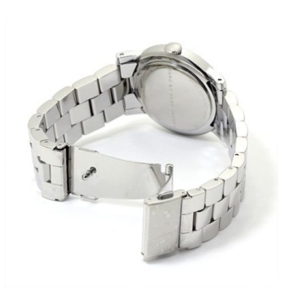 Marc Jacobs Amy Pink Dial Silver Steel Strap Watch for Women - MBM8623